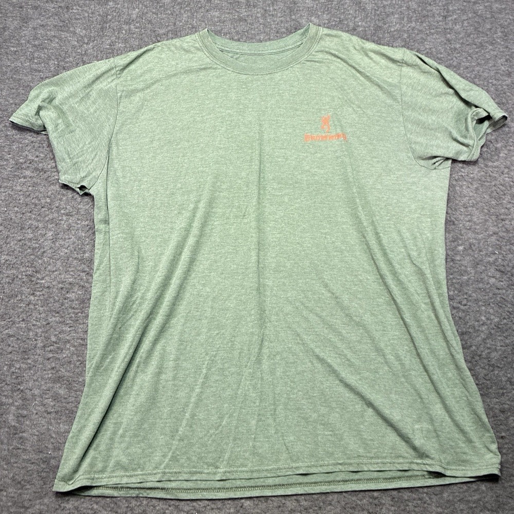 Browning T-Shirt Mens Medium Green Logo Graphic Buck Head Hunting